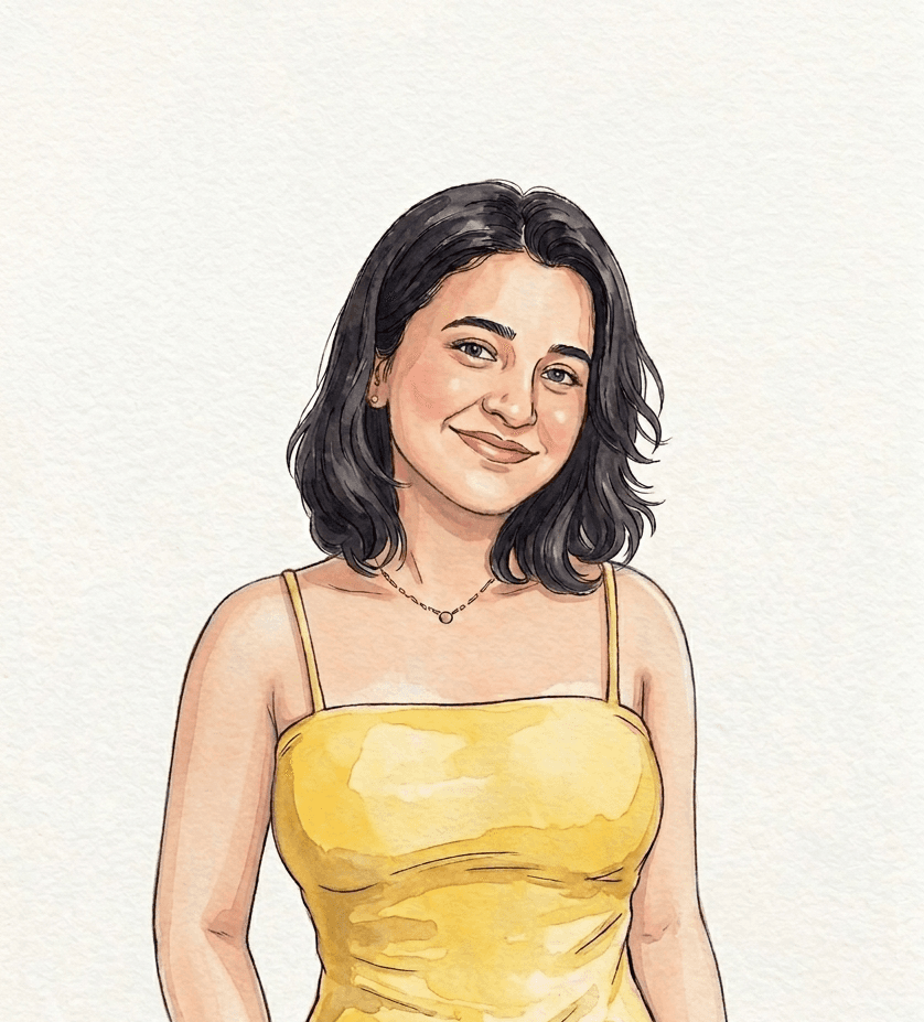 Illustrated portrait of Shamathmika